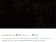 Tablet Screenshot of littlemuseum.ie